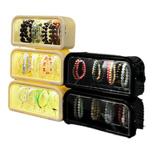 手串收纳盒带灯可壁挂文玩手链手镯展示架多层首饰盒柜