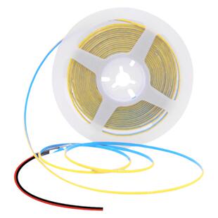 cob灯带24V超窄3mm高亮低压led灯条彩色自粘线条灯橱柜酒柜线形灯