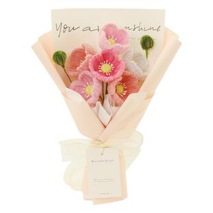 虞美人花束扭扭棒DIY手工自制材料包永生花仿真花假花装饰活动