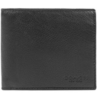 【自营】COACH/蔻驰迷你男士PVC短款钱包牛皮