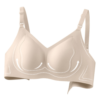 雅特茂秋冬薄款哺乳内衣聚拢防下垂孕妇孕期产后喂奶专用大胸文胸