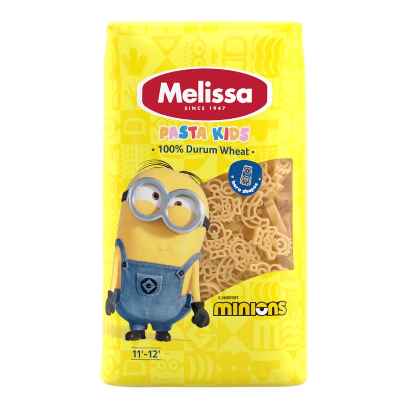Melissa-MINIOS儿童卡通意面500g婴儿面条100%杜兰小麦粗面粉制成