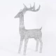 120#Серебряный рождественский олень без света