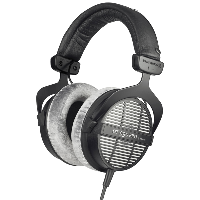 beyerdynamic/拜雅 DT990PRO监听hifi开放头戴式发烧有线混音耳机