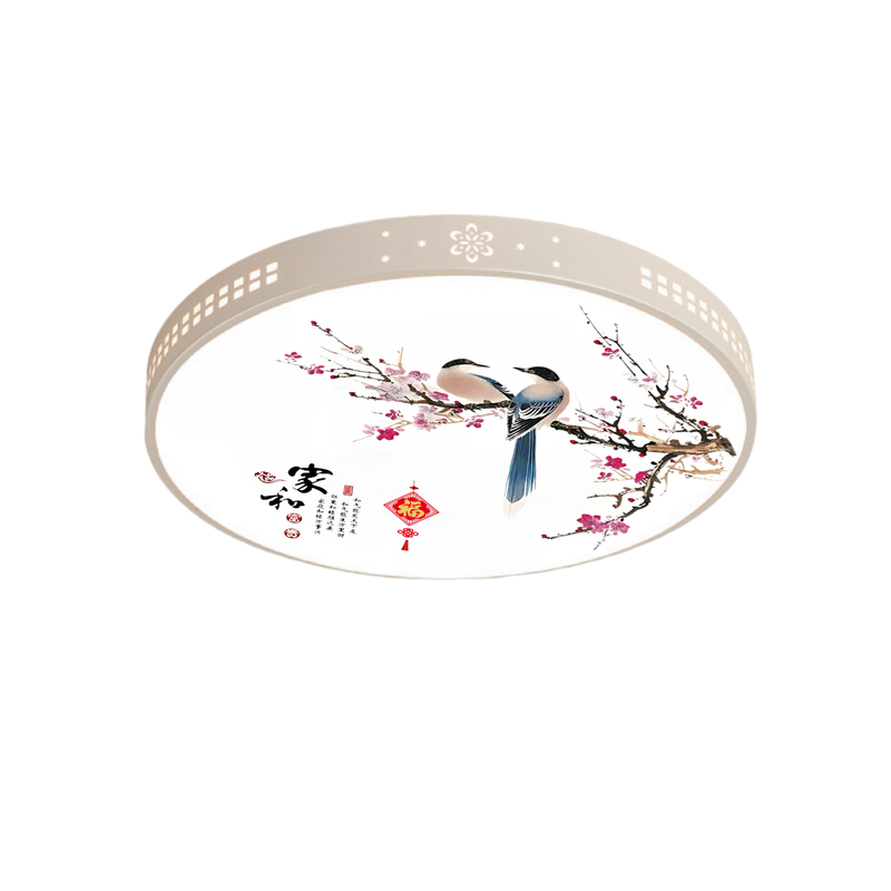 柯昊圆形LED客厅吸顶灯三色变光