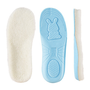 儿童加厚羊毛鞋垫小孩专用冬防臭吸汗运动气垫减震可裁剪加绒保暖