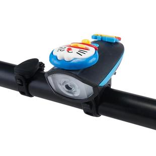 儿童自行车夜骑灯充电防水前灯可爱卡通平衡车灯单车夜间骑行装备
