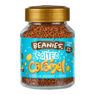 英国Beanies咖啡海盐焦糖风味贝尼诗冻干速溶冷萃冰咖啡学生提神