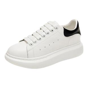 小白鞋女真皮厚底内增高女鞋2026年春夏新款百搭轻便透气休闲板鞋