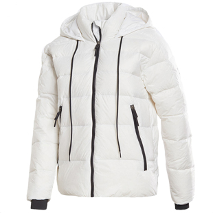 Reebok锐步女款运动保暖连帽短中长款白鸭绒羽绒服FU1691/GK2126