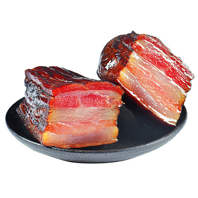 正宗四川农家土猪腊肉自制烟熏