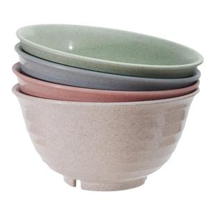 小麦秸秆餐具日式饭碗家用7寸大号防摔塑料汤碗面碗单个水果沙拉