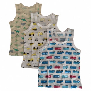 现货 日本采购 西松屋宝宝吸水速干卡通无袖背心3枚组多款