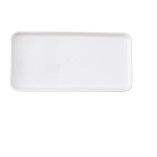 创意长条鸡翅盘纯白陶瓷长方小吃碟下午茶甜品点心盘寿司盘早餐盘