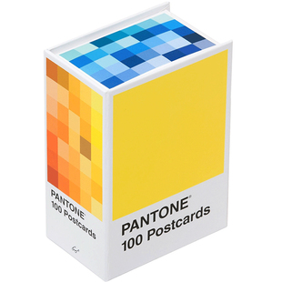 英文原版 潘通明信片色彩卡片设计配色较色参考100张卡片指南书Pantone Postcard Box: 100 Postcards Chronicle Books派通