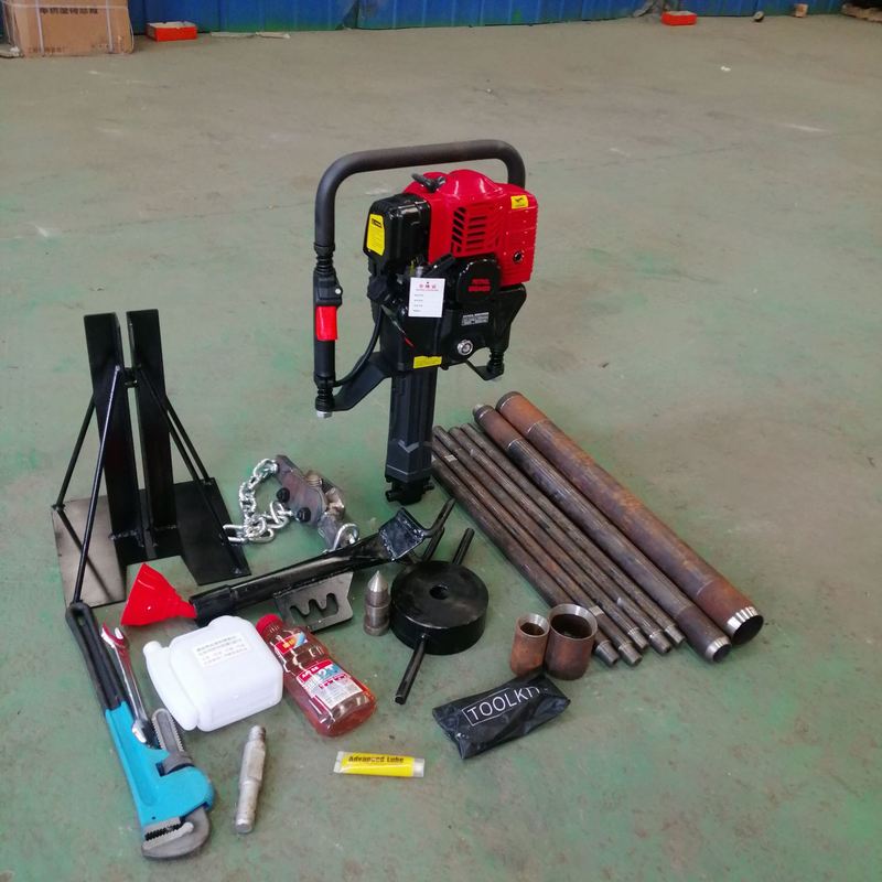 便捷式土壤取样钻机 单人手持土壤采样器 沙土淤泥岩心钻探机器