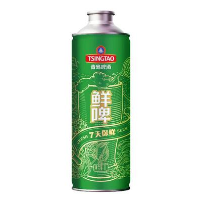 青岛鲜啤马口铁1Lx4瓶包邮