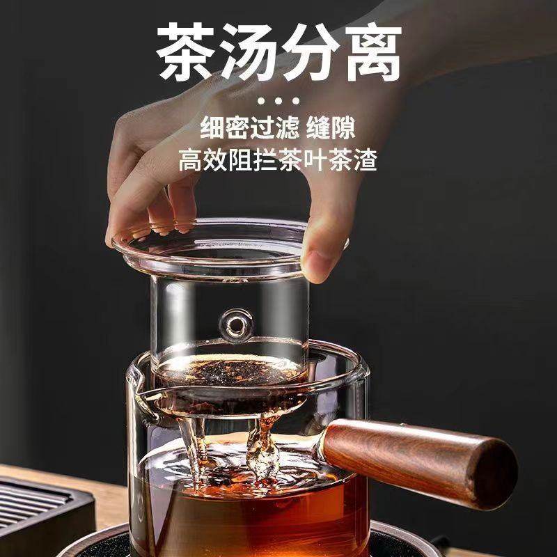 3烧水壶高硼硅玻璃茶壶烧煮茶壶茶具家用泡侧煮茶器电把
