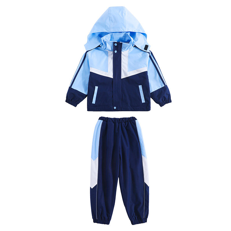 秋冬季小学生班服三合一冲锋衣套装幼儿园园服学院运动风儿童校服