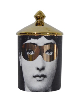 欧式艺术金色人脸陶瓷罐子摆件
