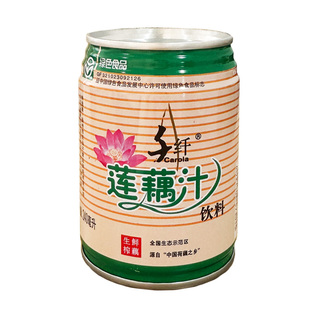 扬州宝应特产千纤莲藕汁饮品正宗生榨果蔬汁夏日饮料10罐装礼盒