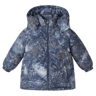 [防静电]石墨烯蓄热男童羽绒服中小童中长款抗菌儿童外套宝宝冬装