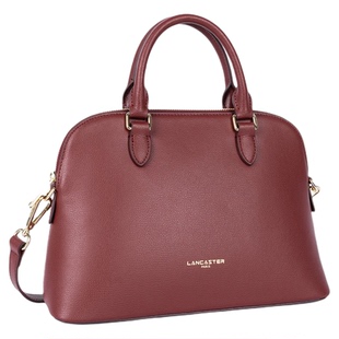 Lancaster兰卡斯特 SierraJia系列牛皮手提女包可斜挎贝壳包大号