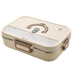 沃德百惠316不锈钢上班族餐盒儿童饭盒中学生专用分格保温便当盒