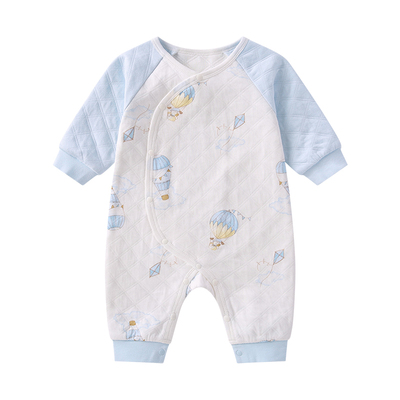 全棉时代秋季新款婴儿夹棉连体服