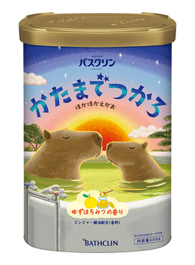 日本巴斯克林牛奶浴盐蜂蜜柚子香安神助眠发汗暖身保湿泡澡入浴剂