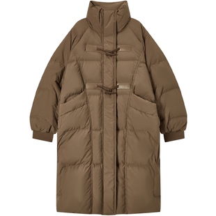 爱居兔冬季美拉德风时尚高级感立领保暖羽绒服