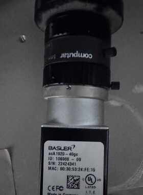巴斯特Basler acA1920-40gc工业相机5mm议价