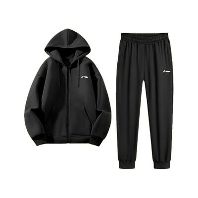 李宁运动套装男士2025秋冬季新款