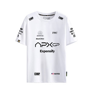 电影F1狂飙飞车APXGP车队赛车服皮特同款短袖T恤衫男女纯棉半袖体