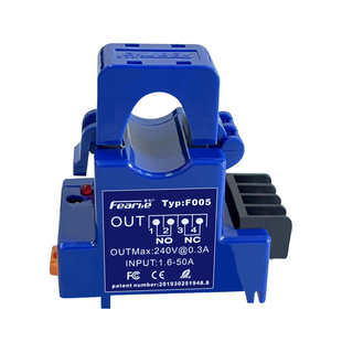 丰七牌电流感应开关 联动设备控制继电器输出 电流传感器过载保护