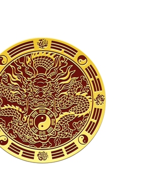金属青龙贴水龙头大吉八卦窗户下