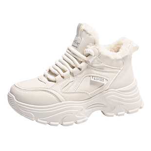 哈尔滨雪地靴女2024新款冬季加绒加厚老爹鞋防水防滑抗寒东北棉鞋