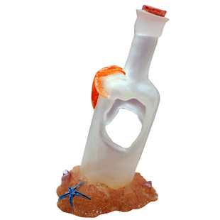 鱼缸造景装饰品小摆件漂流瓶观赏鱼缸躲避屋内饰摆件创意珊瑚套餐