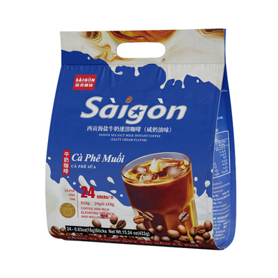 西贡越南海盐牛奶咖啡432g