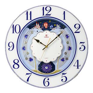 POWR/霸王音乐报时挂钟客厅卧室静音挂表日式酒店办公室时钟精工