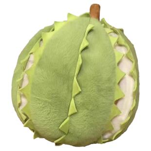 仿真报恩榴莲玩偶抱枕可拆卸可开撕拉解压毛绒公仔剥皮水果娃娃具