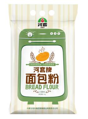 河套面包粉4kg高筋面粉
