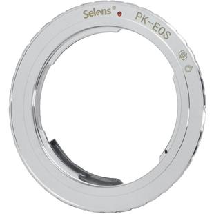 Selens喜乐仕高精度PK-EOS佳能镜头转接环宾得PENTAX PK卡口镜头转EOS佳能EF机身合焦可调光圈无限远合焦