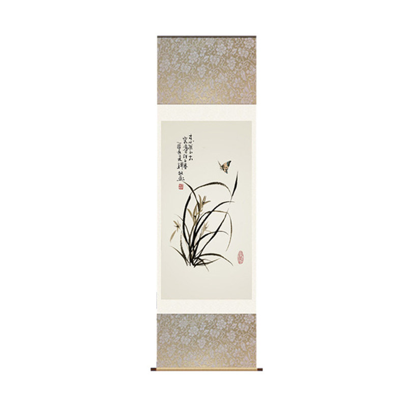客厅装饰画茶楼包厢挂画丝绸