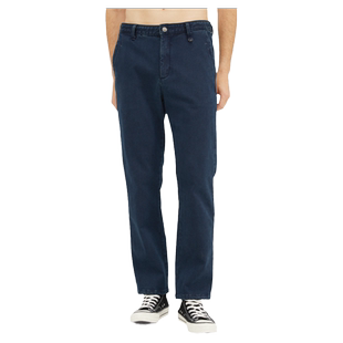 波顿牛仔裤男直筒火山岩秋冬季加绒加厚新款深蓝色高端弹力长裤子