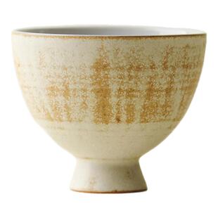 里作 日式粗陶窑变茶杯创意复古李朝白手工品茗杯功夫茶具主人杯