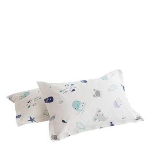 纯棉枕套一对装30x50cm全棉儿童枕头套单个40x60cm枕头枕芯内胆套