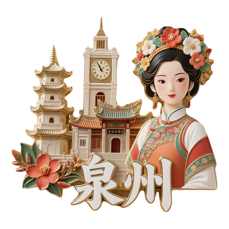 四川成都3D立体金属浮雕冰箱贴