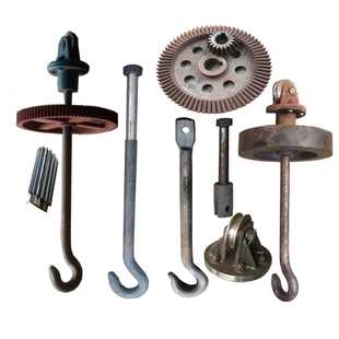 吊钩抛丸机配件1吨2吨3吨5吨锻打耐磨圆钢钩子总成吊挂工件自转