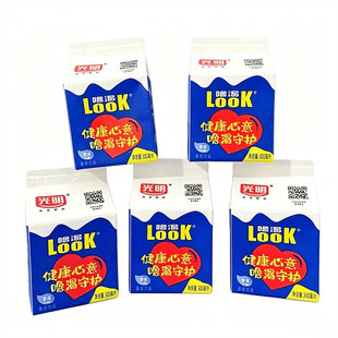 光明酸奶噜渴look300mlx12瓶整箱装儿童学生早餐奶原味饮品盒装